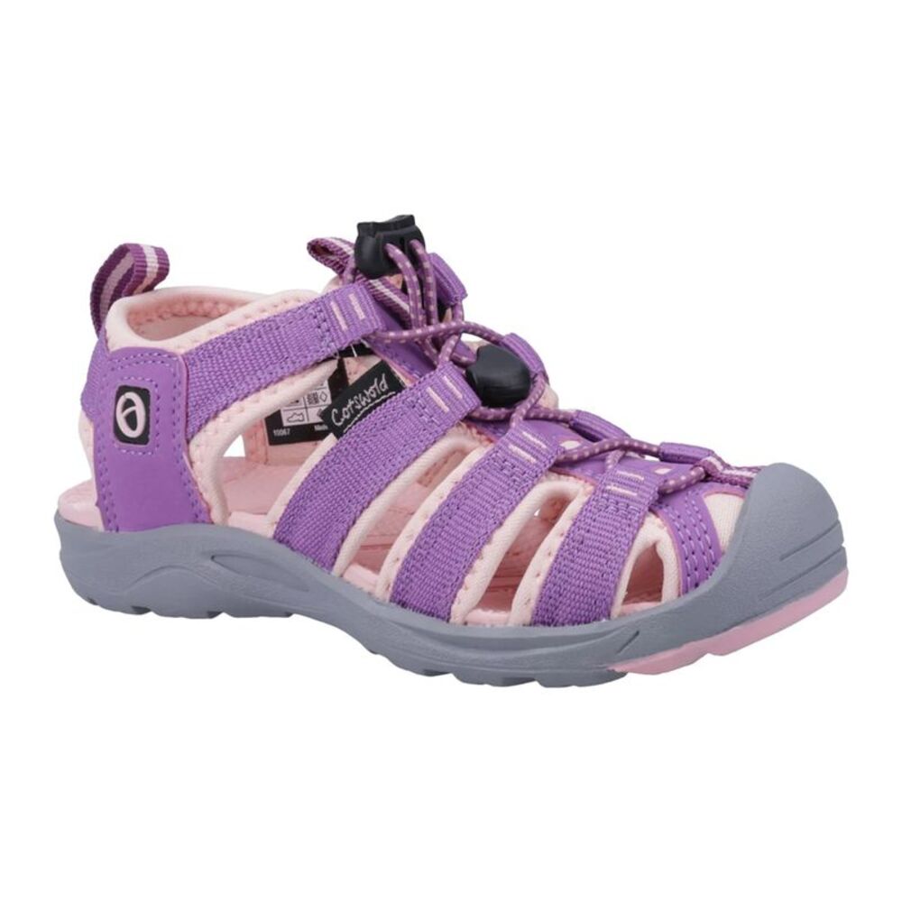Cotswold Childrens/Kids Marshfield Recycled Sandals / Purple/Pink